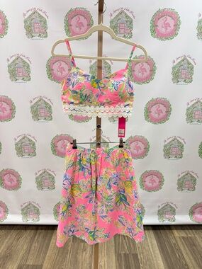 Lilly Pulitzer Evernia Two-Piece Crop Set size 2